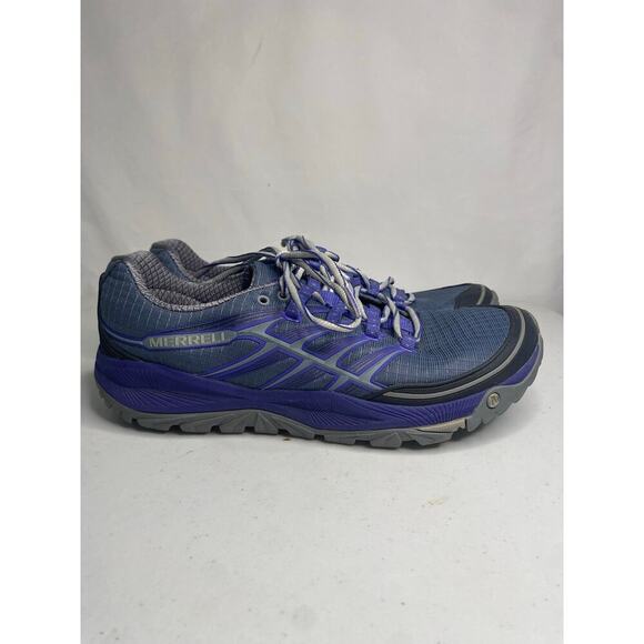 Women's Dark Slate Blue Merrell Trail Running Sneakers Shoe All Out Rush Size 9 - Picture 5 of 14